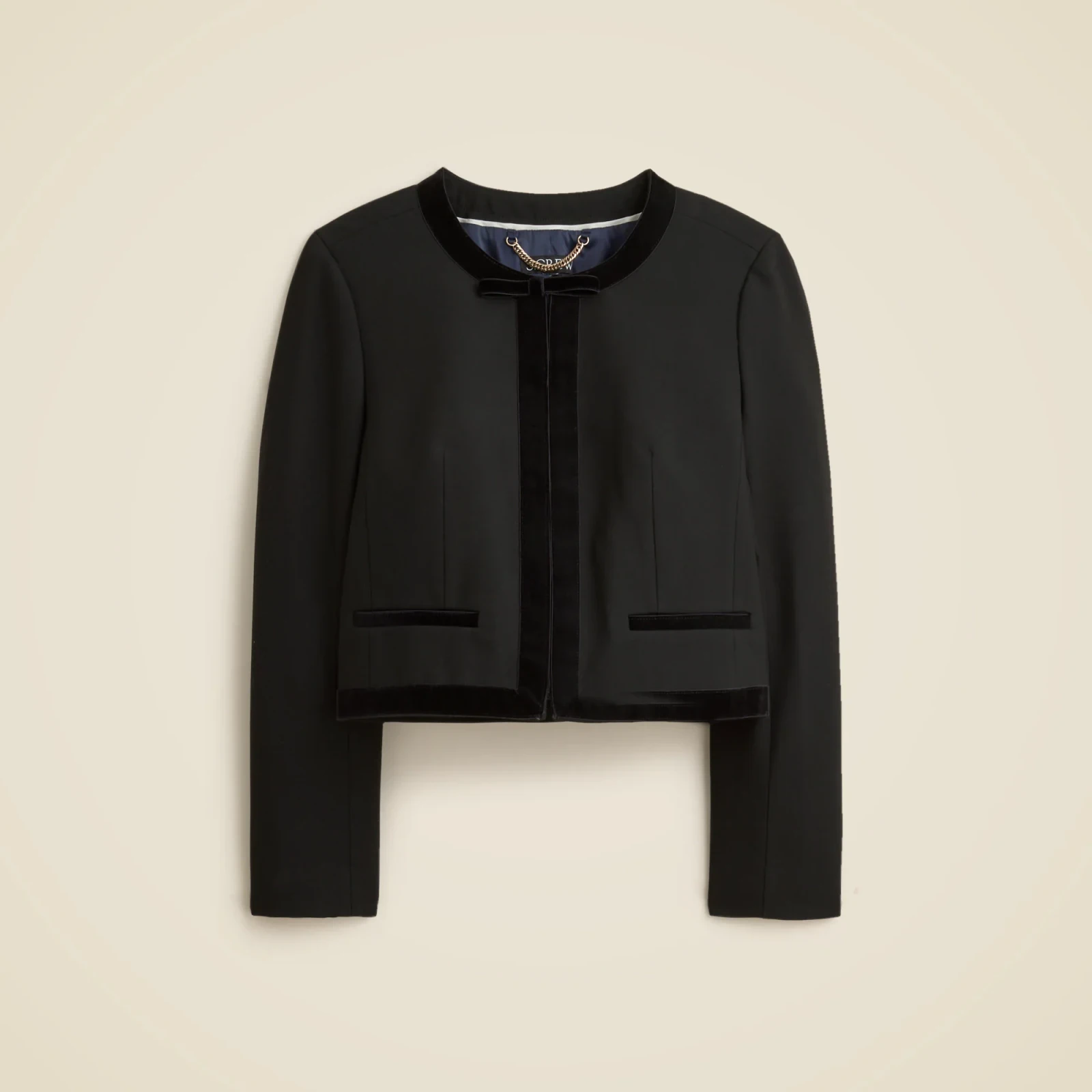 Bow lady jacket in four-season stretch