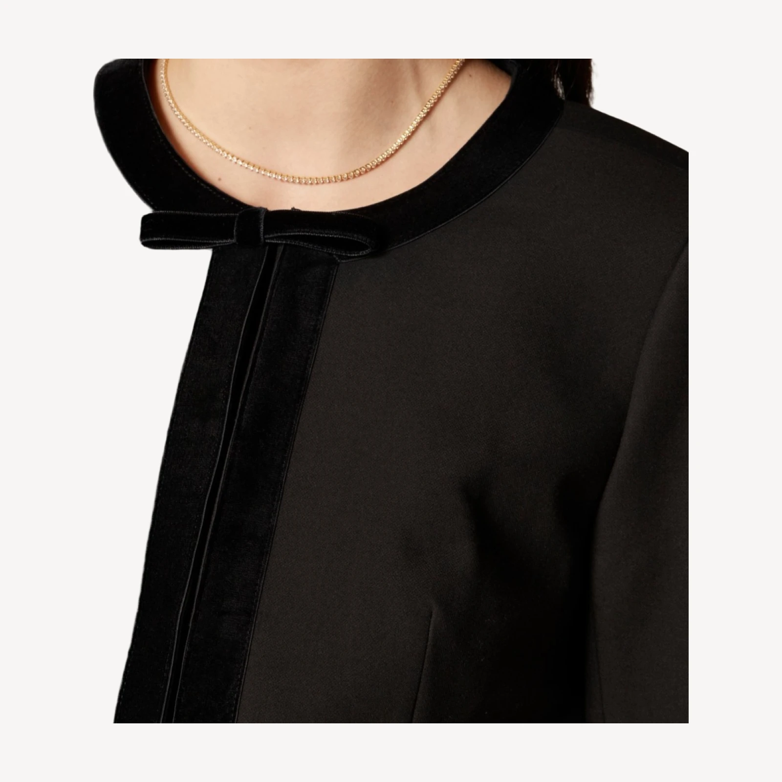 Bow lady jacket in four-season stretch