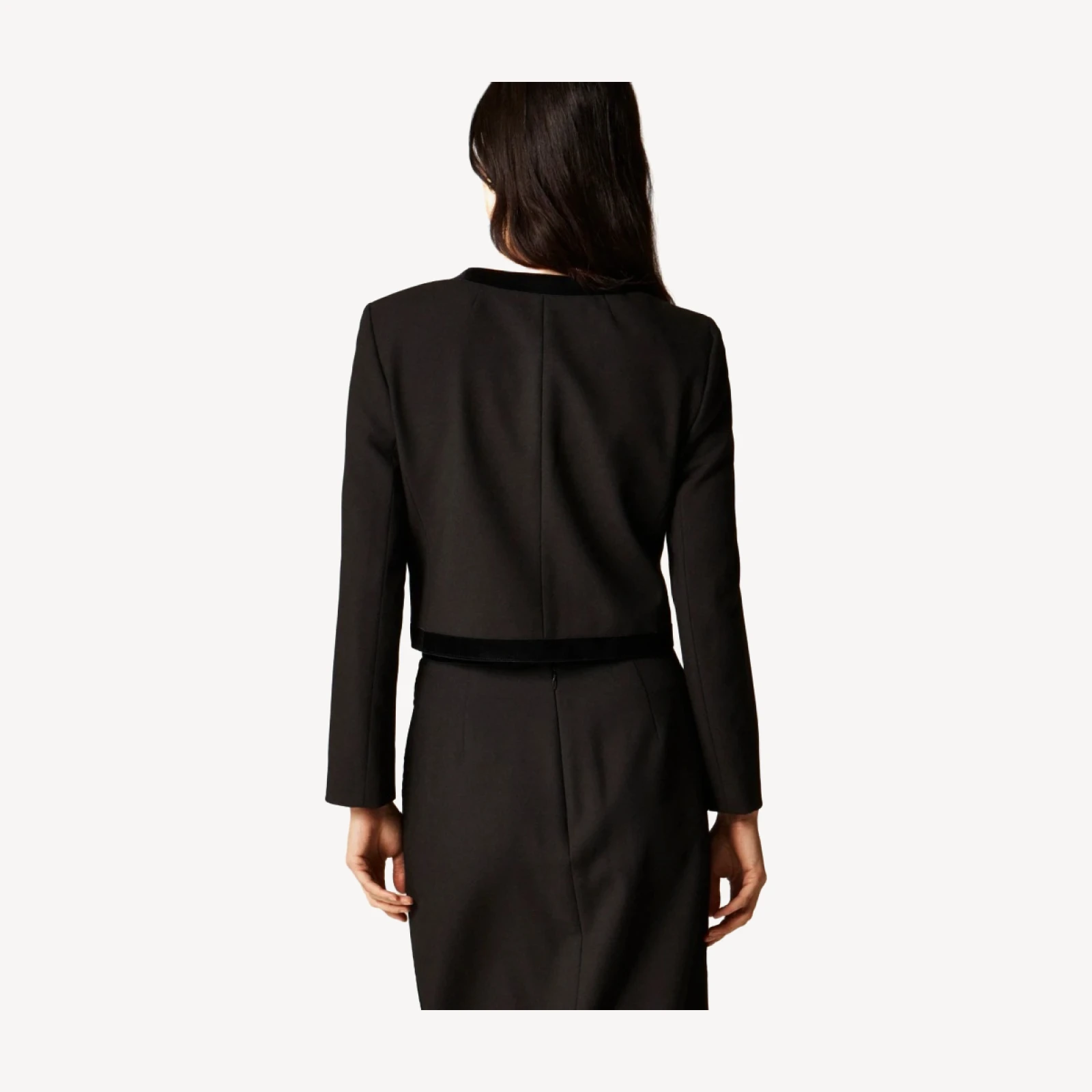 Bow lady jacket in four-season stretch