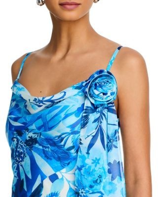 Aqua Scarf Slip Maxi Dress - Exclusive