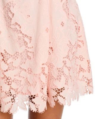 Aqua Lace Cutout Mini Dress - Exclusive