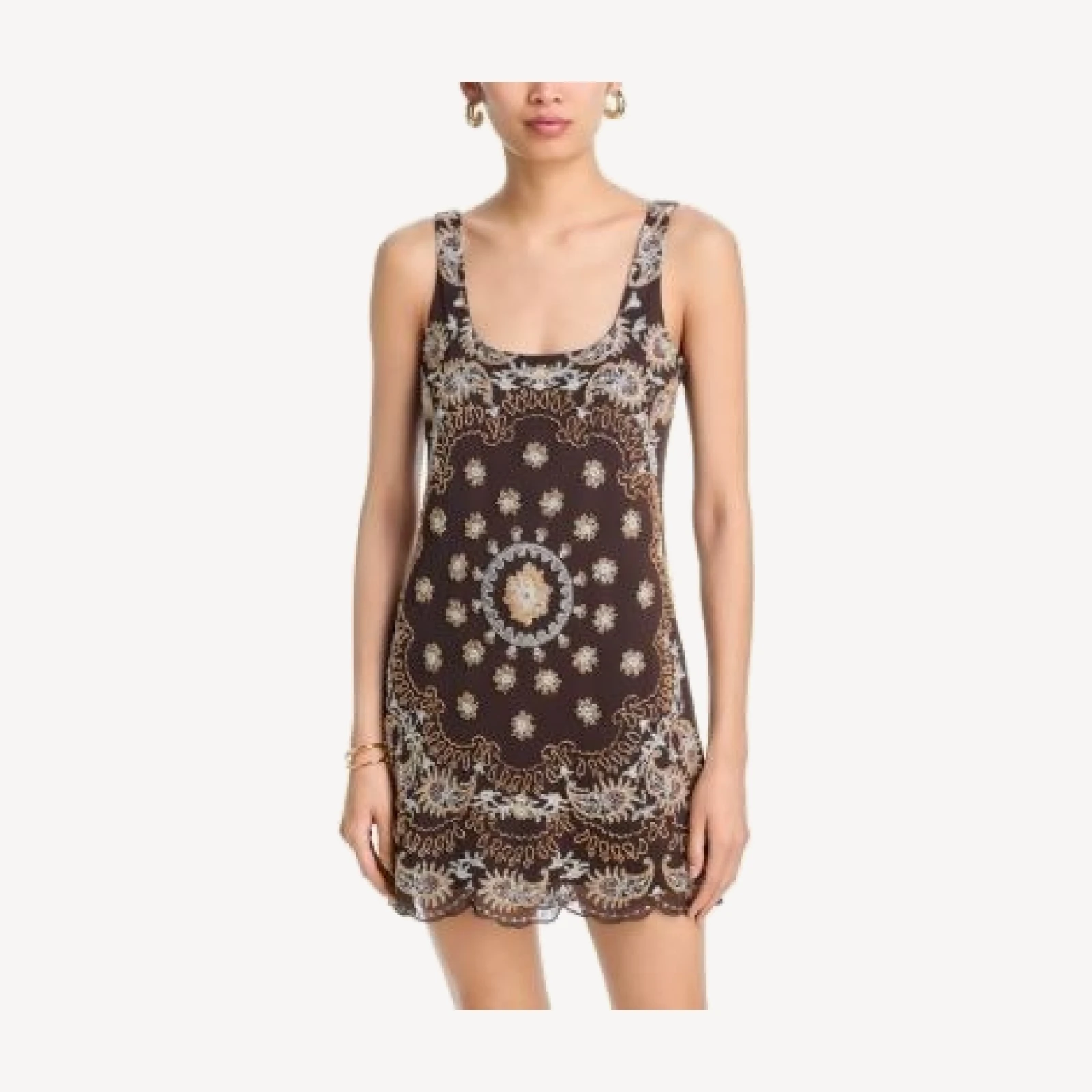 Aqua x Agua Bendita Beaded Mini Dress - Exclusive