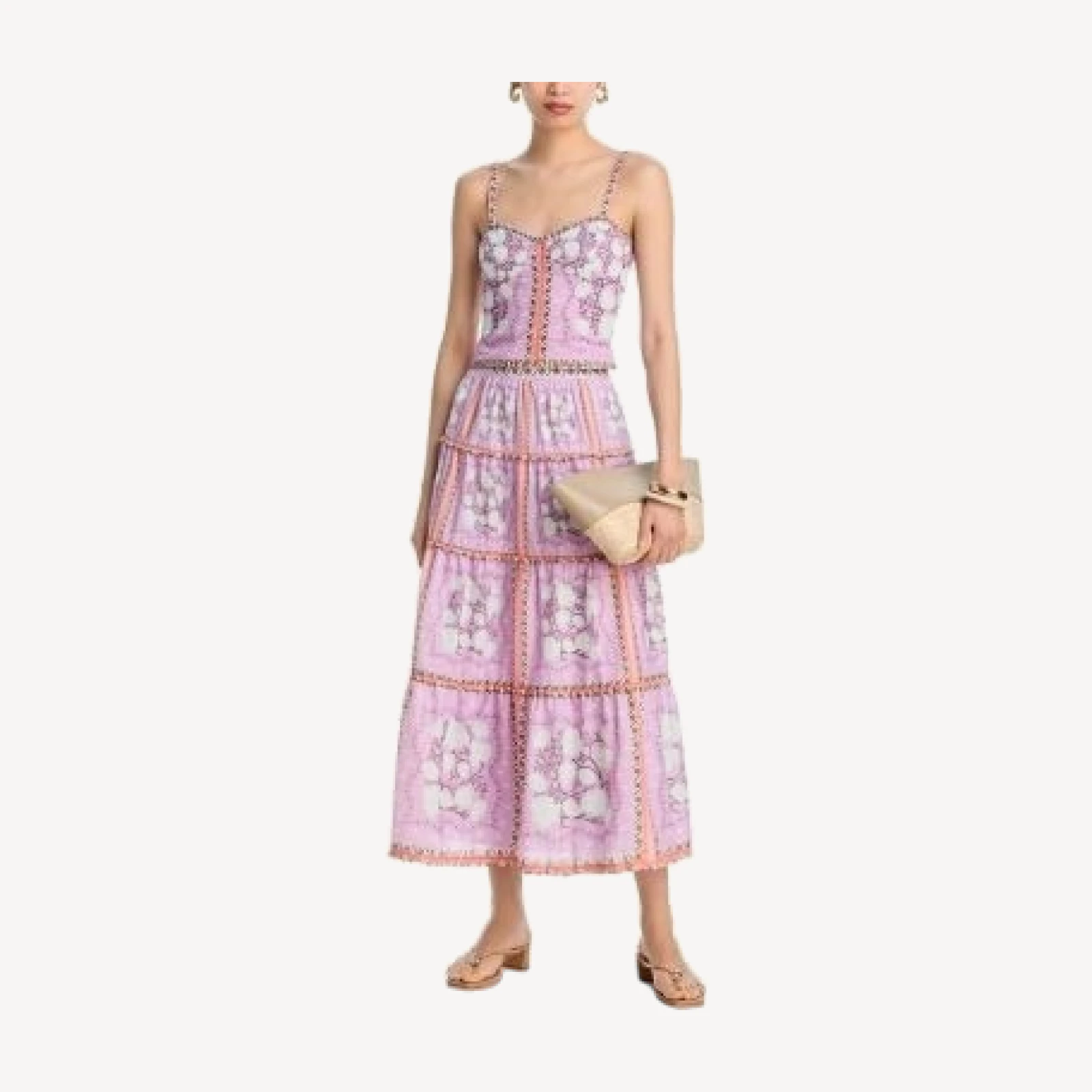 Aqua x Agua Bendita Tiered Maxi Skirt - Exclusive