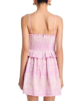 Aqua x Agua Bendita Lace Up Mini Dress - Exclusive