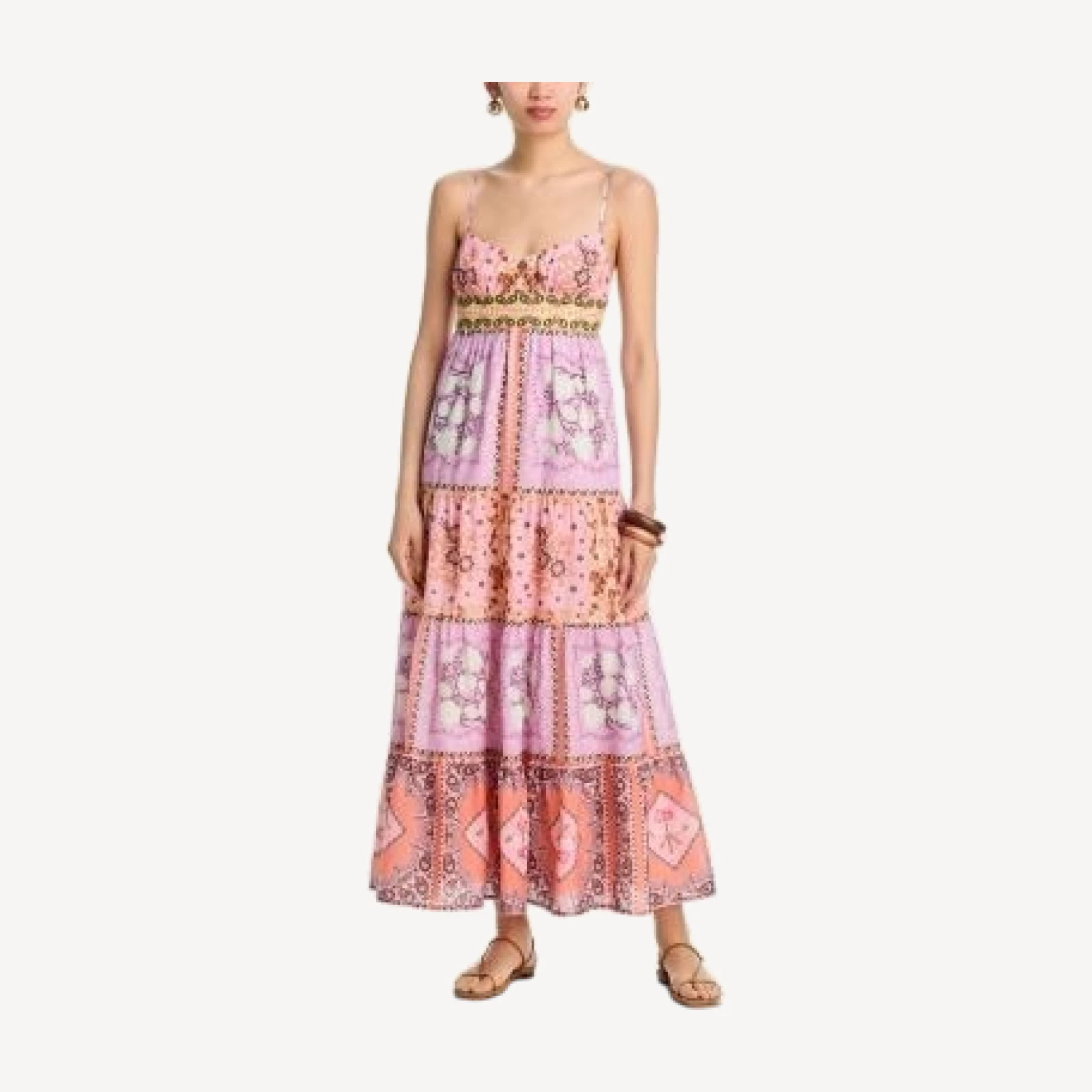 Aqua x Agua Bendita Tiered Maxi Dress - Exclusive