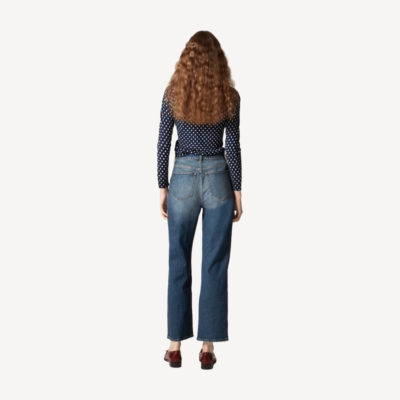 Curvy slim-wide jean