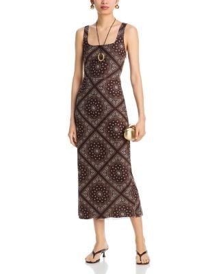 Aqua x Agua Bendita Mesh Cutwork Midi Dress - Exclusive