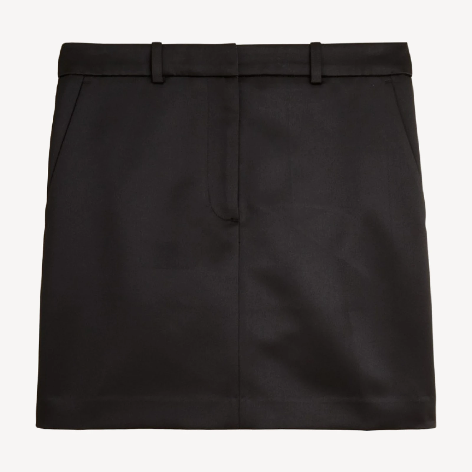 Mini trouser skirt in duchesse satin