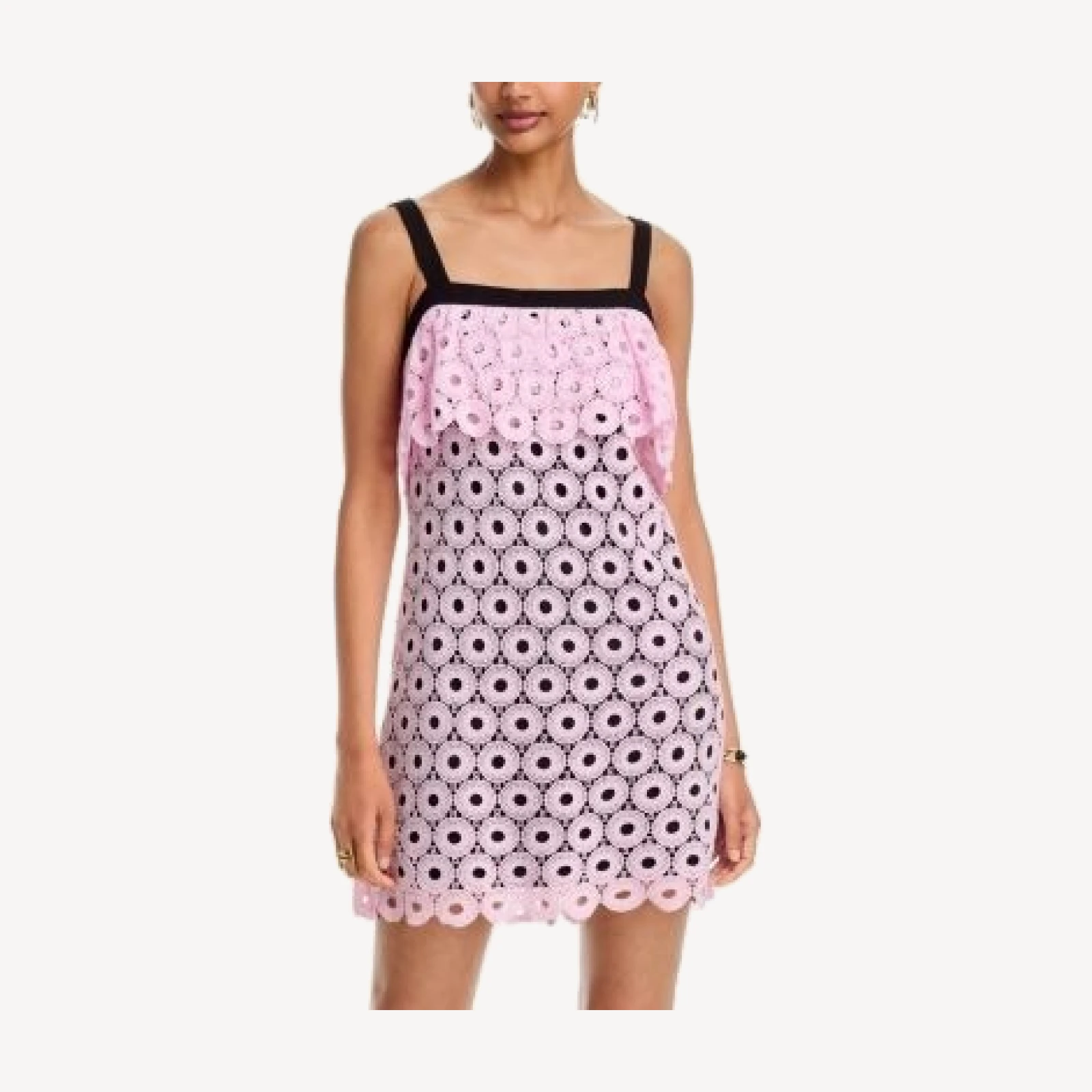 Aqua Geo Lace Mini Dress - Exclusive