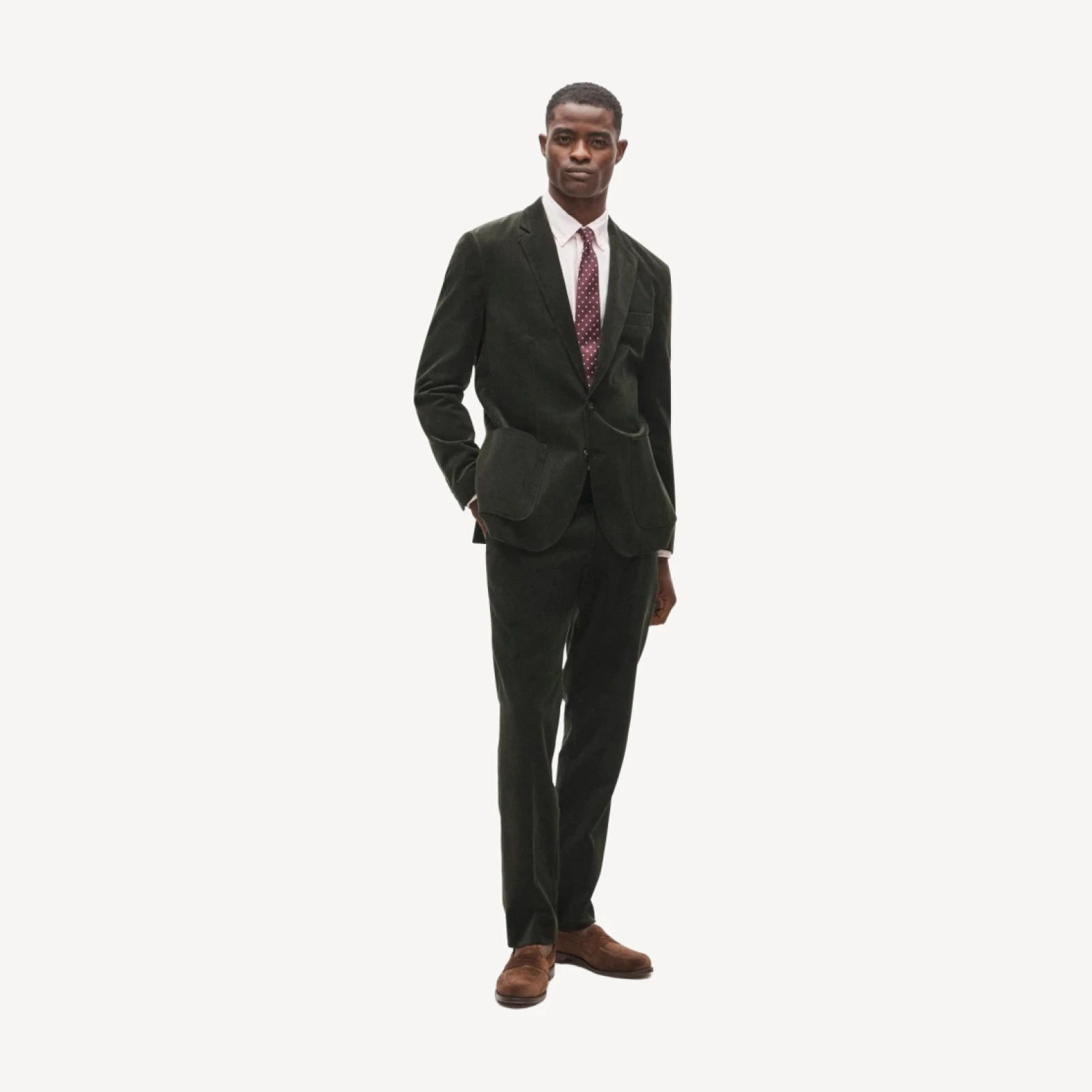 Ludlow Slim-fit suit jacket in Italian corduroy