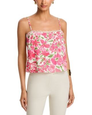 Aqua Lace Trim Cami Top - Exclusive