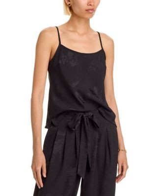 Aqua Floral Jacquard Sleeveless Cami - Exclusive