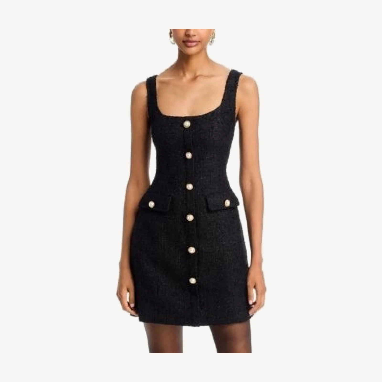 Aqua Shine Tweed Mini Dress - Exclusive