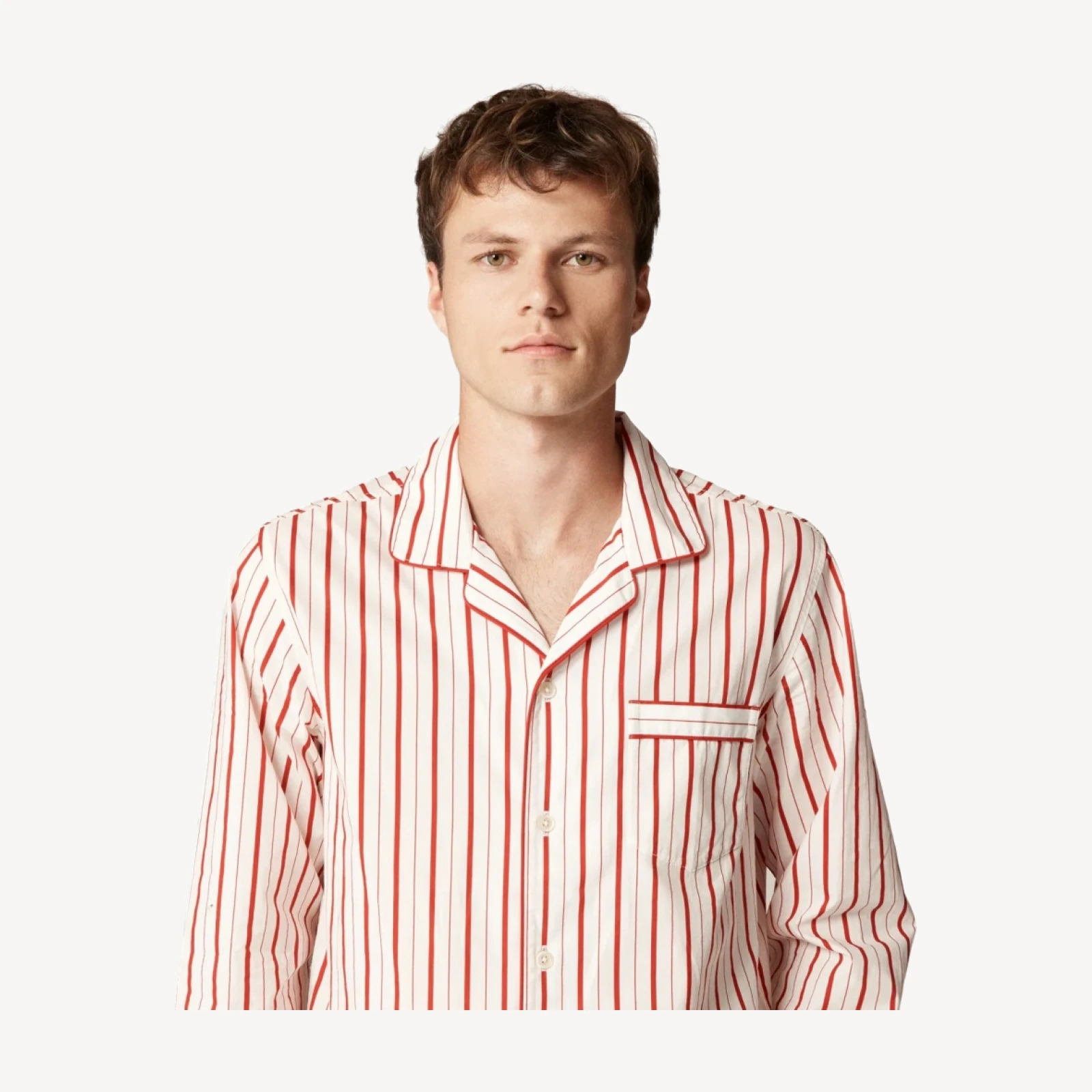 Pajama set in cotton poplin