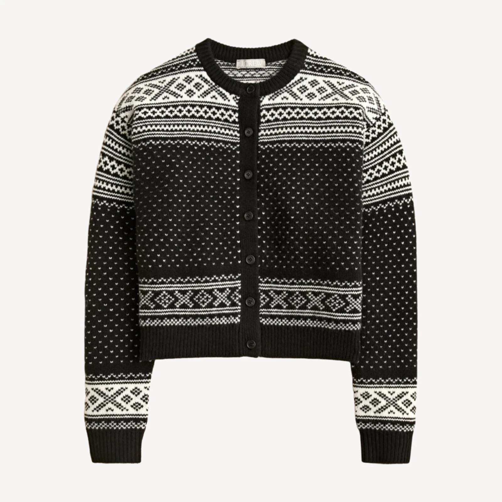 Fair Isle cardigan in vintage wool
