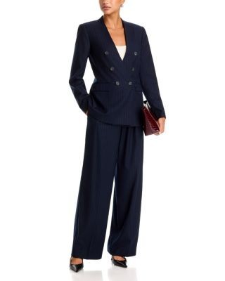 Aqua High Rise Pleated Wide Leg Pants - Exclusive