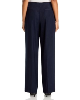 Aqua High Rise Pleated Wide Leg Pants - Exclusive