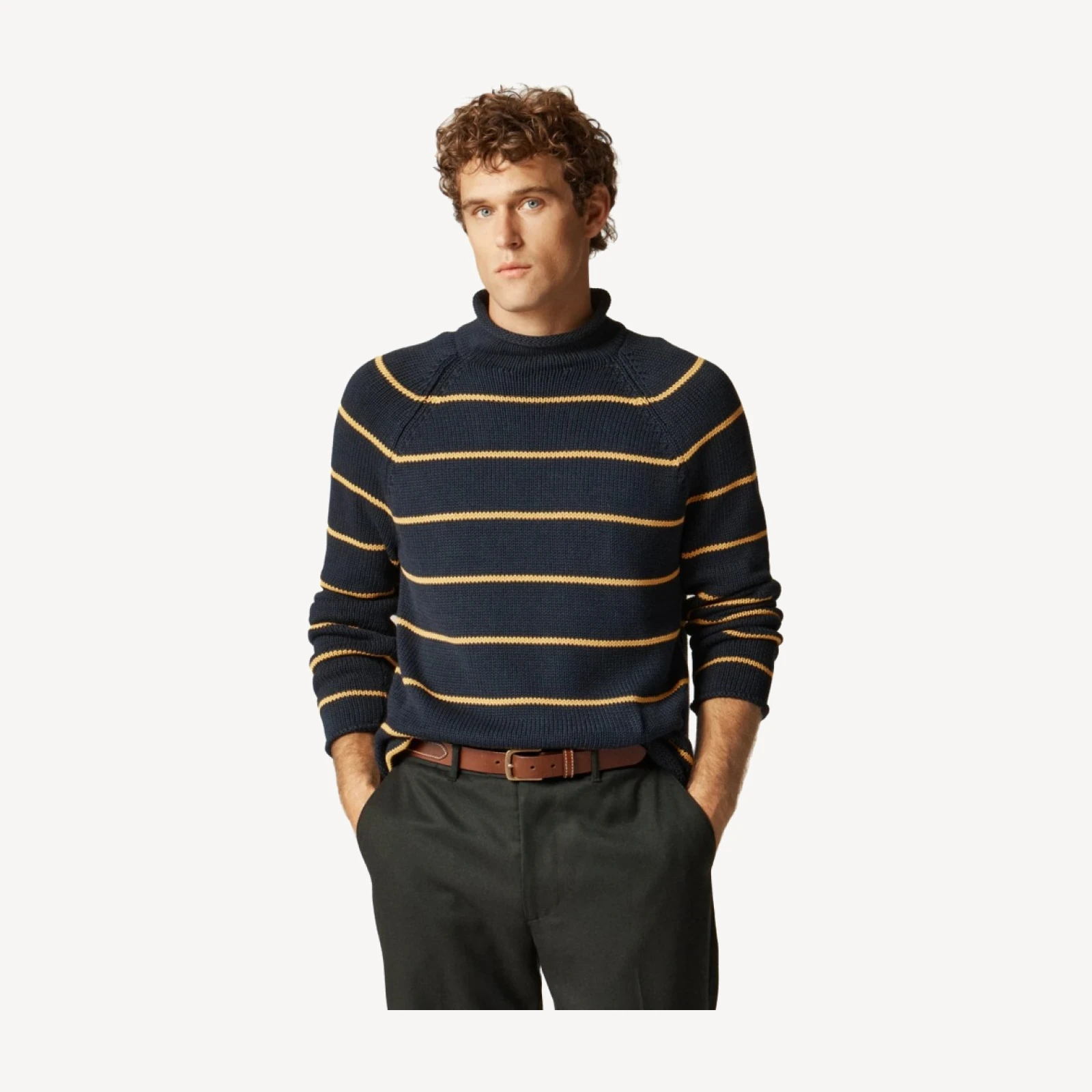 1988 Rollneck™ sweater in stripe