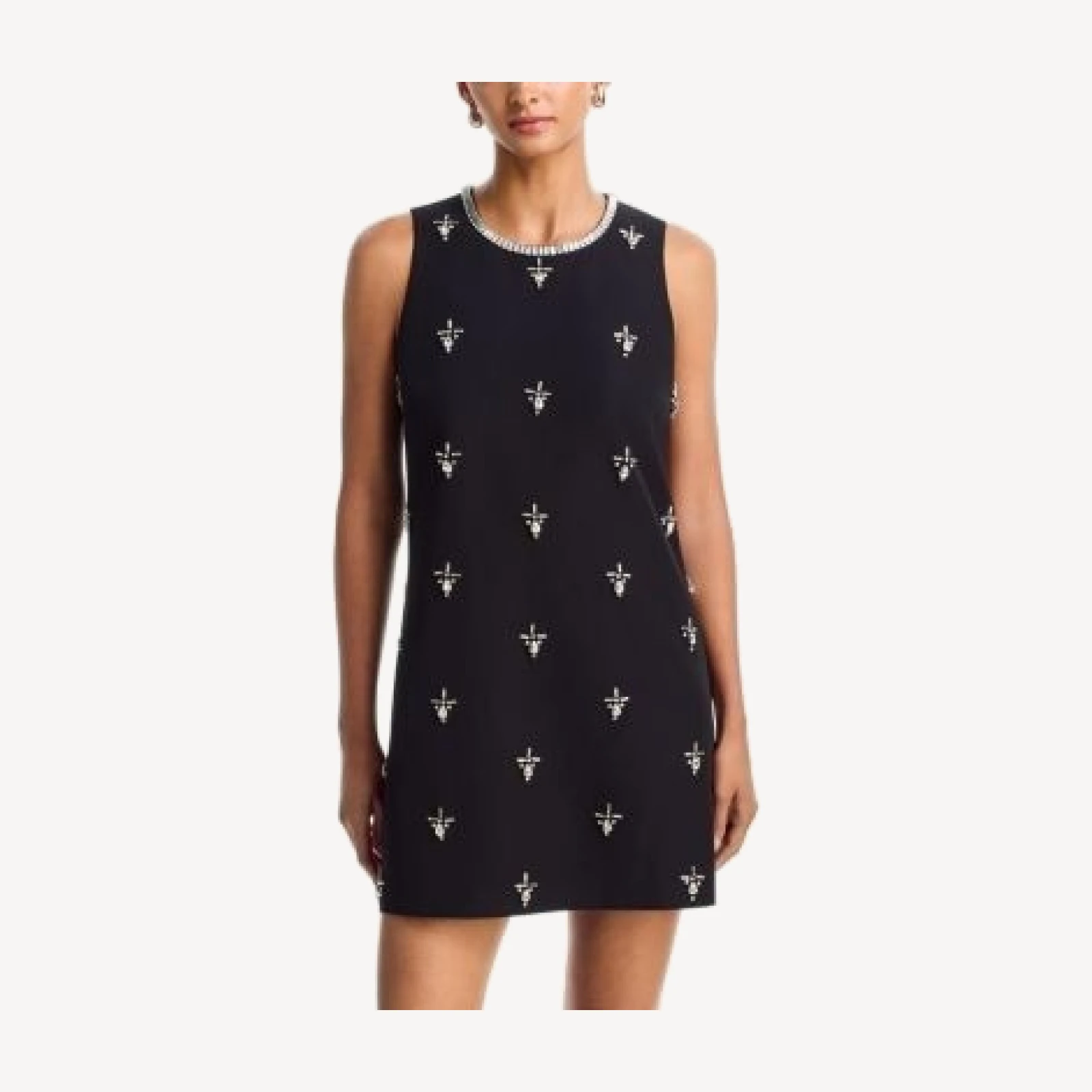 Aqua Crystal Embellished Mini Dress - Exclusive