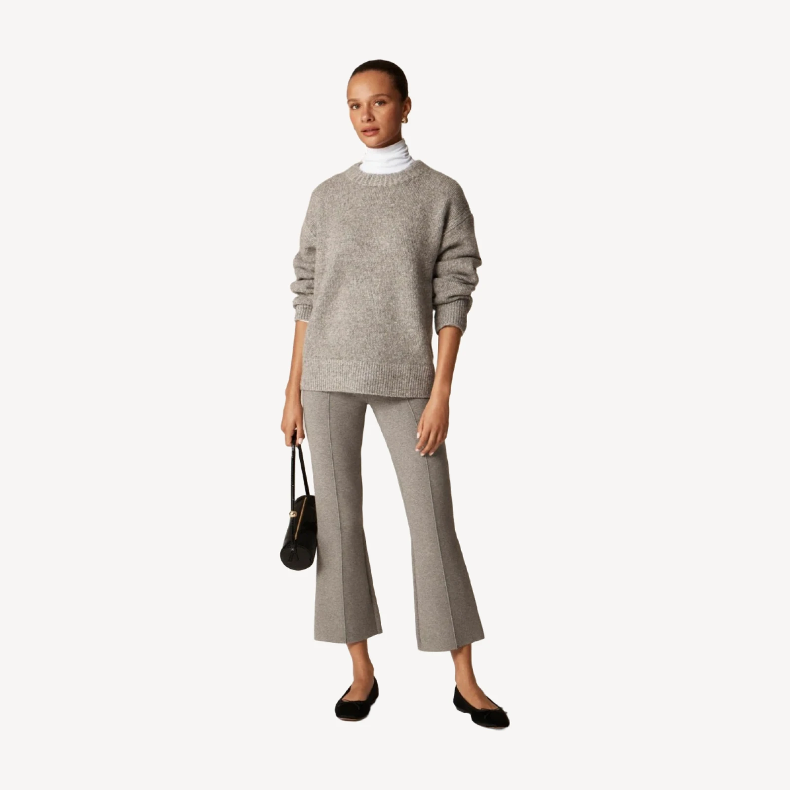 Petite new Delaney kickout sweater pant