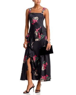 Aqua Iris Ruffle Sleeveless Maxi Dress - Exclusive