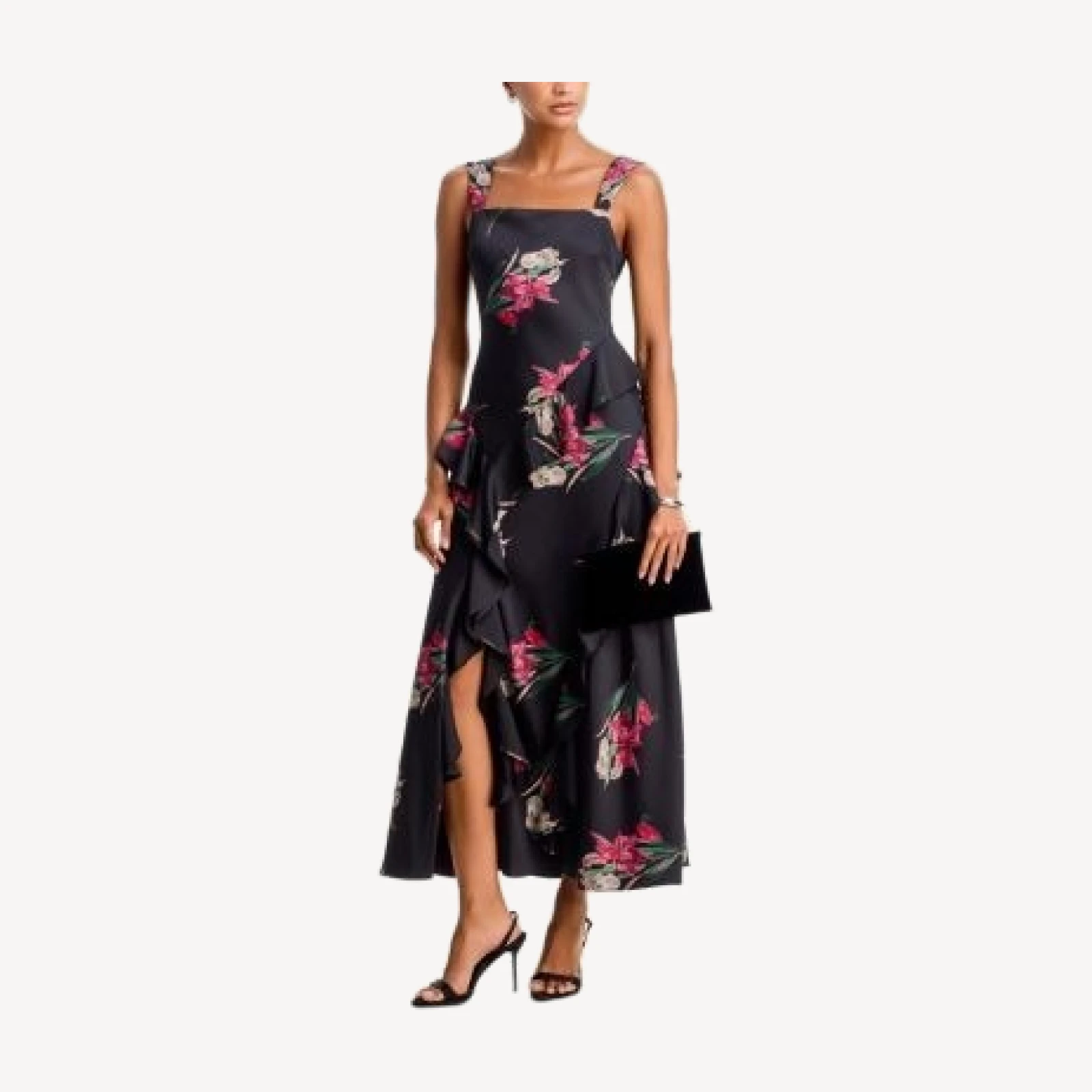 Aqua Iris Ruffle Sleeveless Maxi Dress - Exclusive