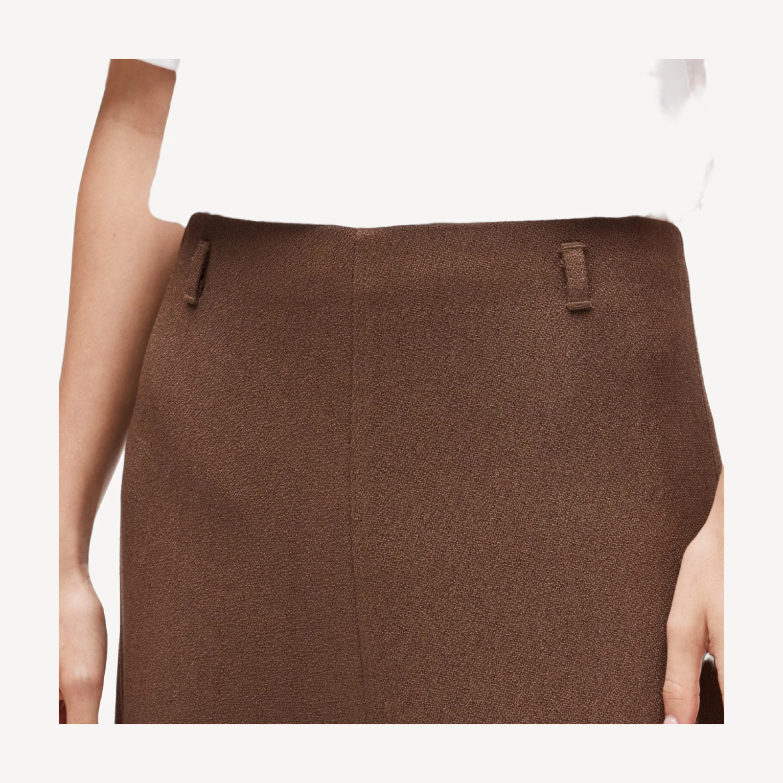 A-line skirt in bouclé