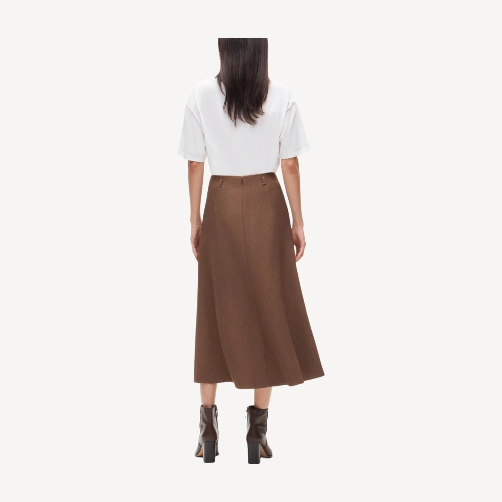 A-line skirt in bouclé