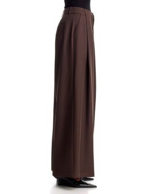 Aqua Pleated Wide Leg Pants - Exclusive
