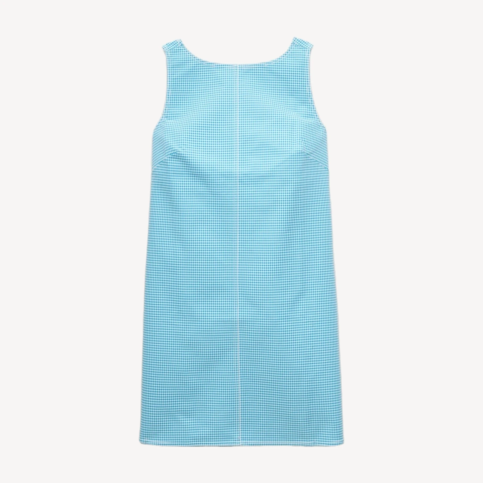 Billie dress in gingham double cotton poplin