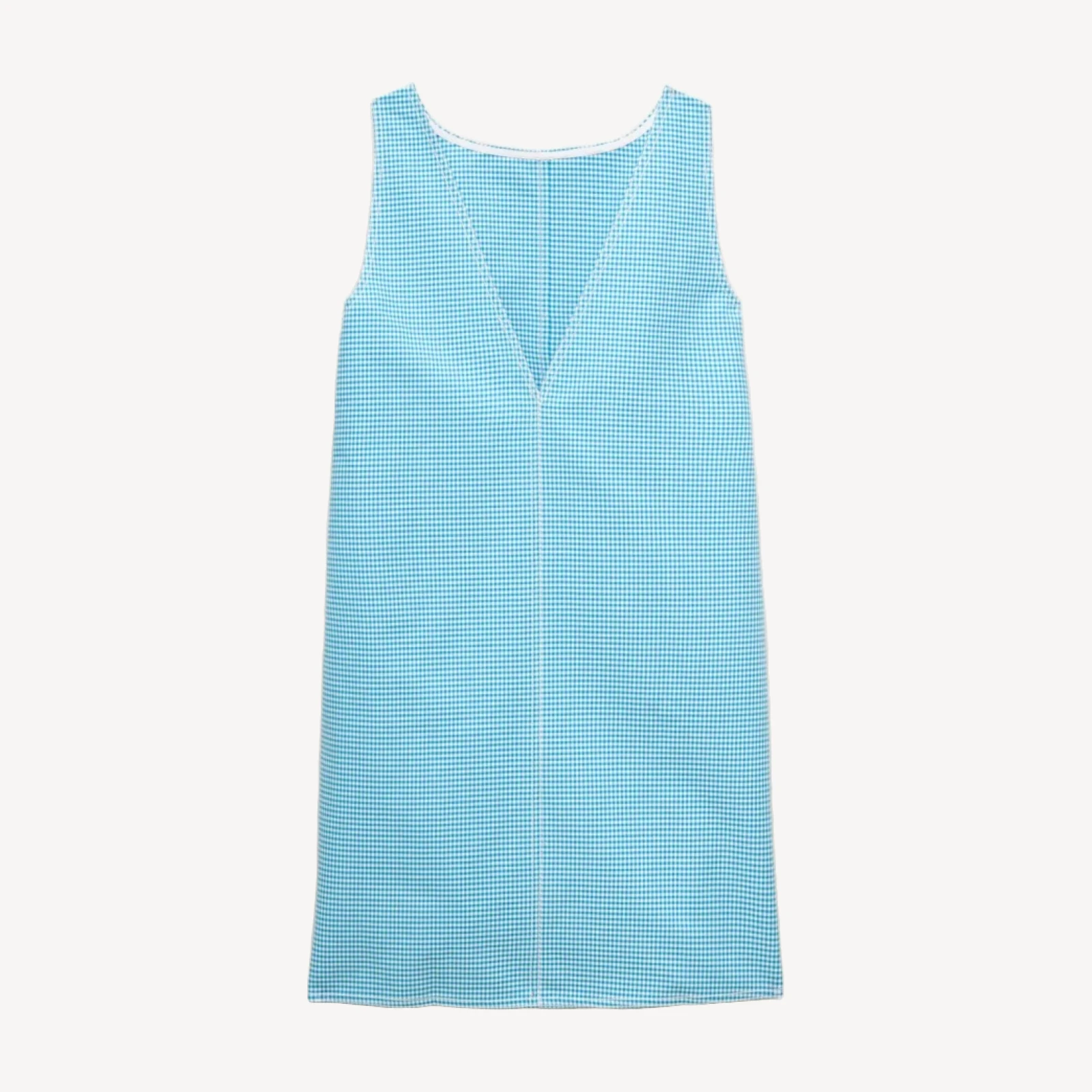 Billie dress in gingham double cotton poplin