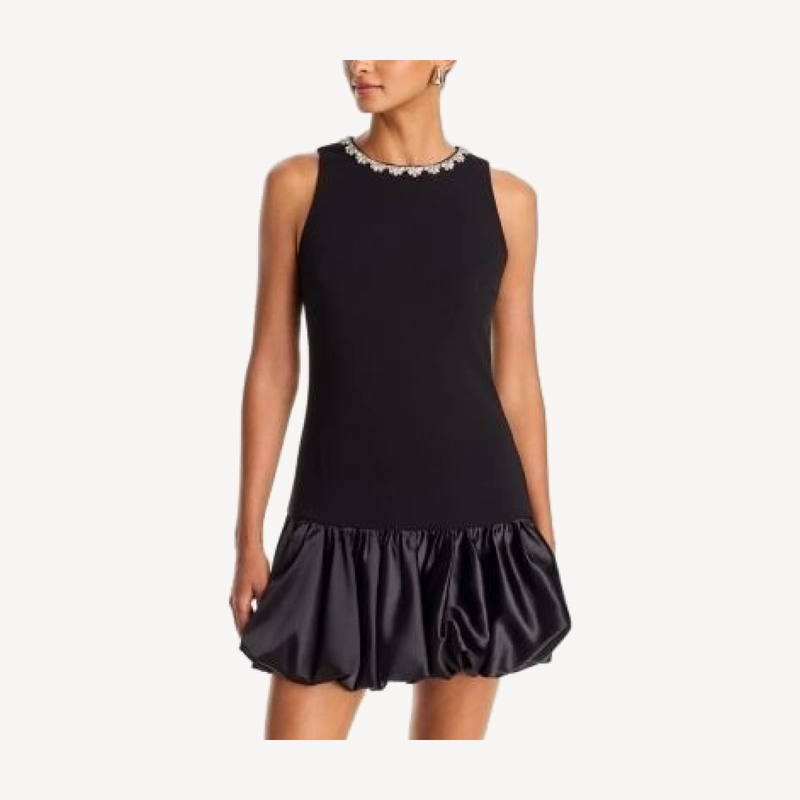 Aqua Jewel Sleeveless Bubble Mini Dress - Exclusive