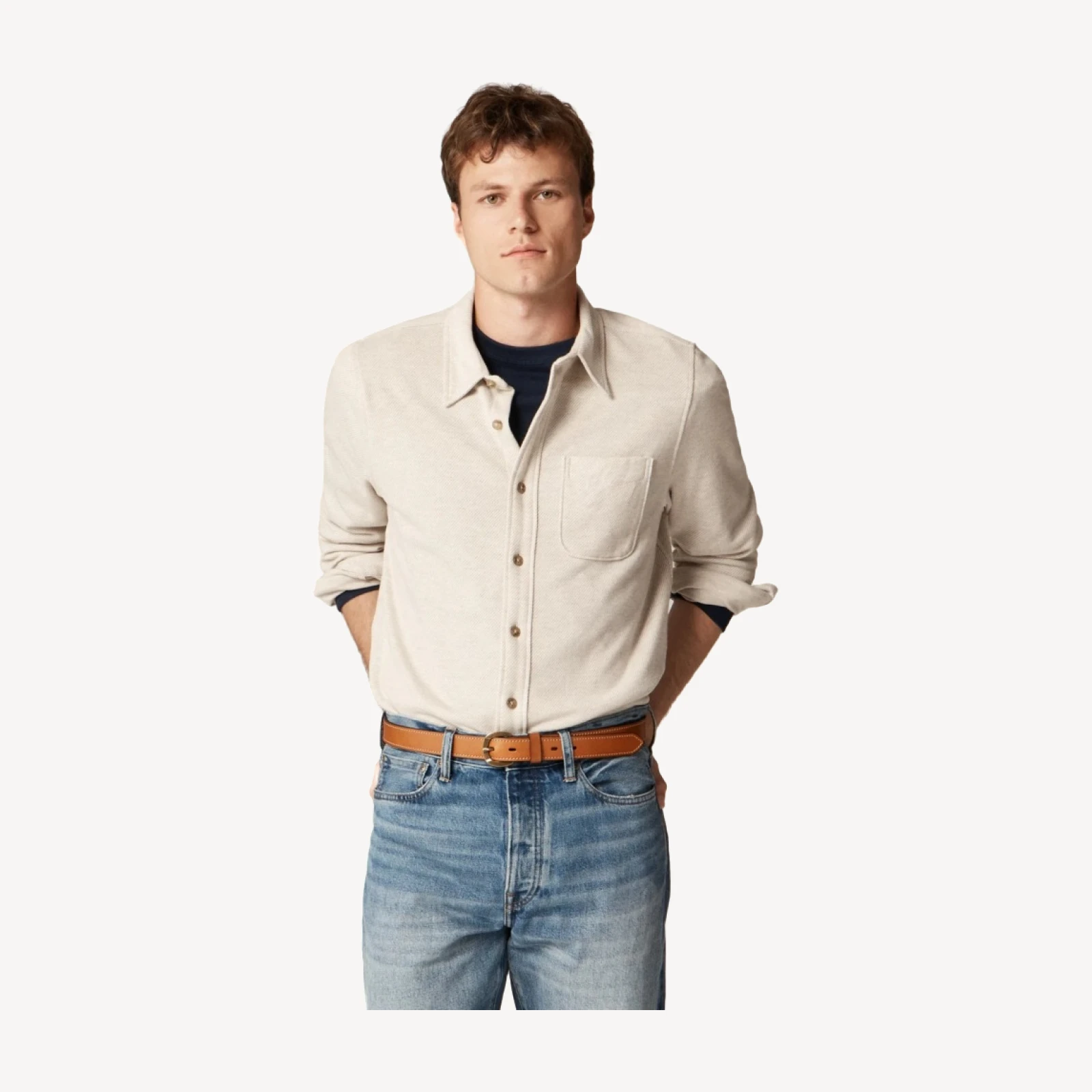 Lightweight Seaboard soft-knit shirt