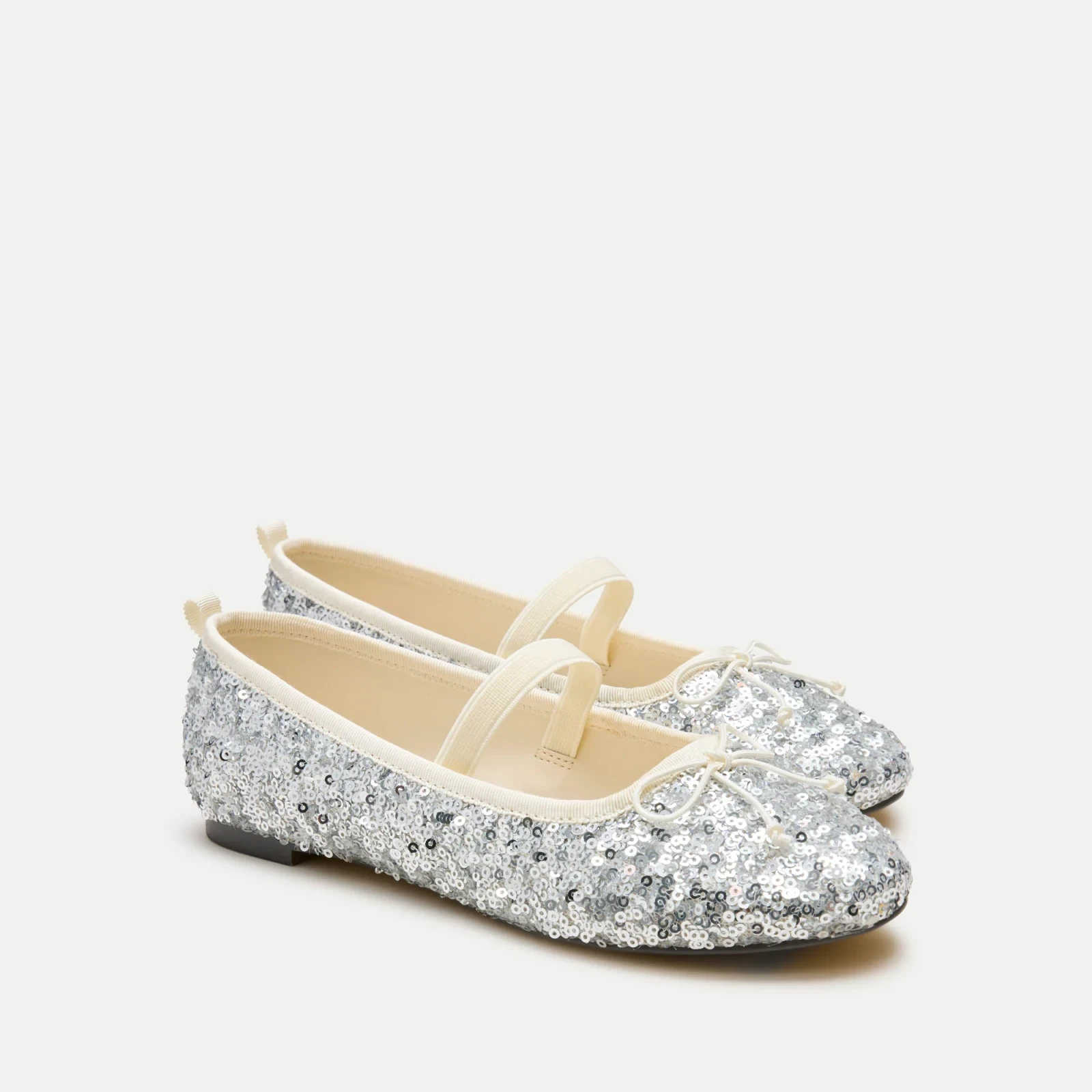 Girls' strappy sequin ballet flats