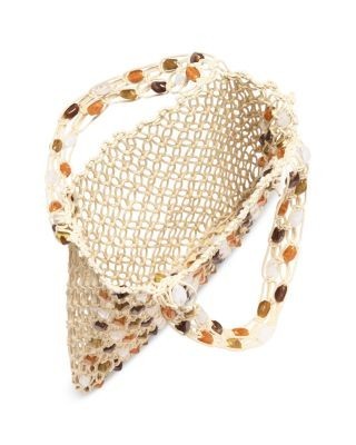 Aqua Medium Beaded Tote Bag - Exclusive, photo 3