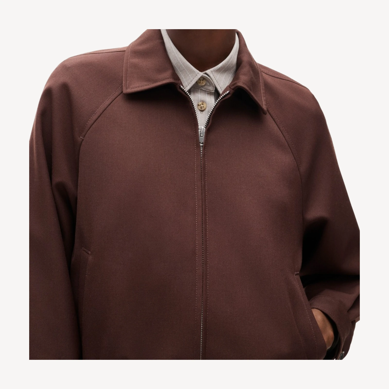 Bomber jacket in wool blend