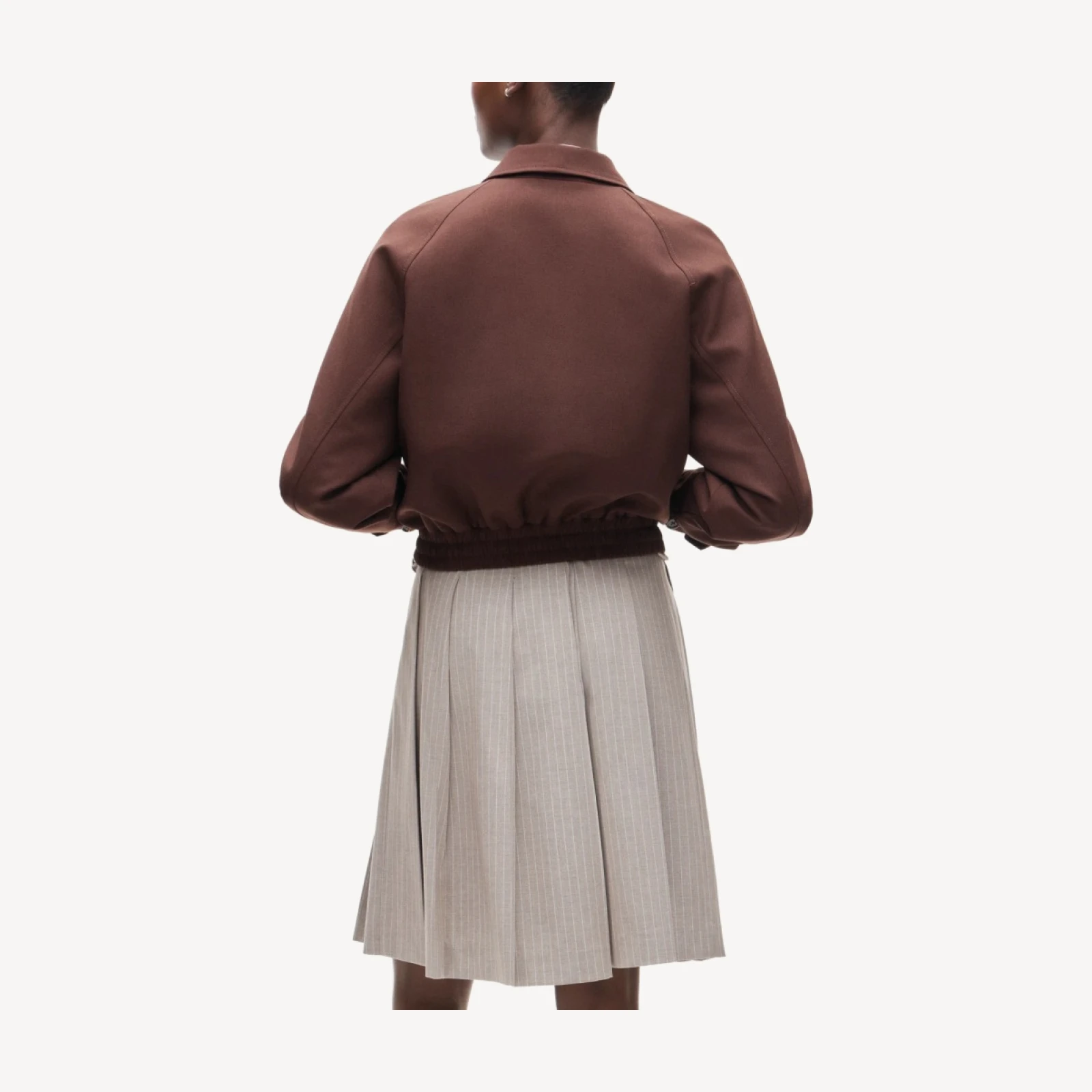 Bomber jacket in wool blend