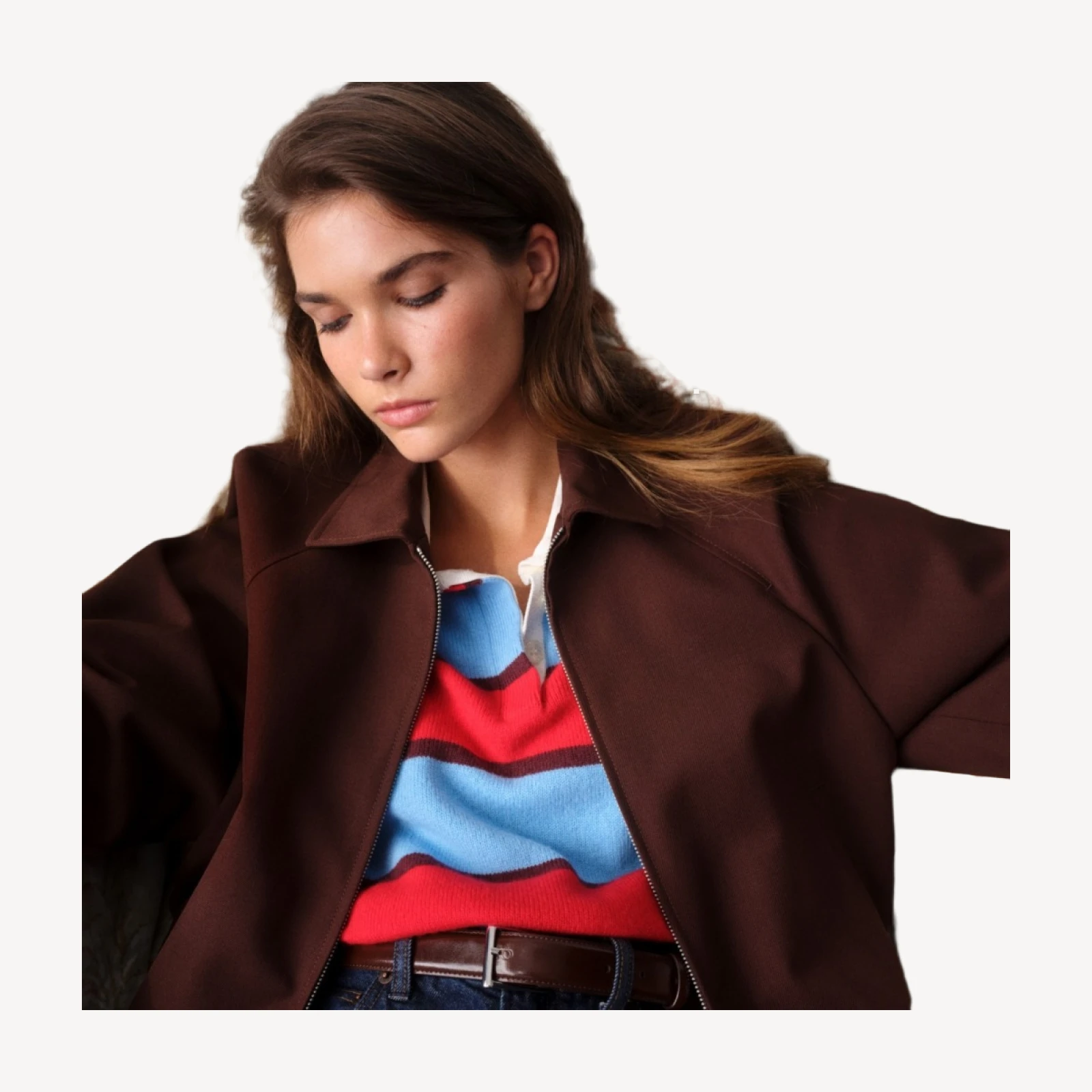 Bomber jacket in wool blend