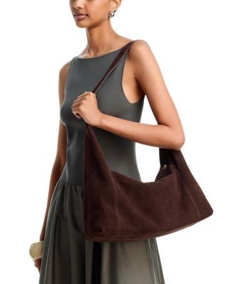 Aqua Large Suede Hobo Bag - Exclusive, photo 2