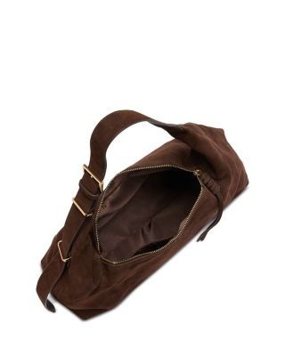 Aqua Large Suede Hobo Bag - Exclusive, photo 3