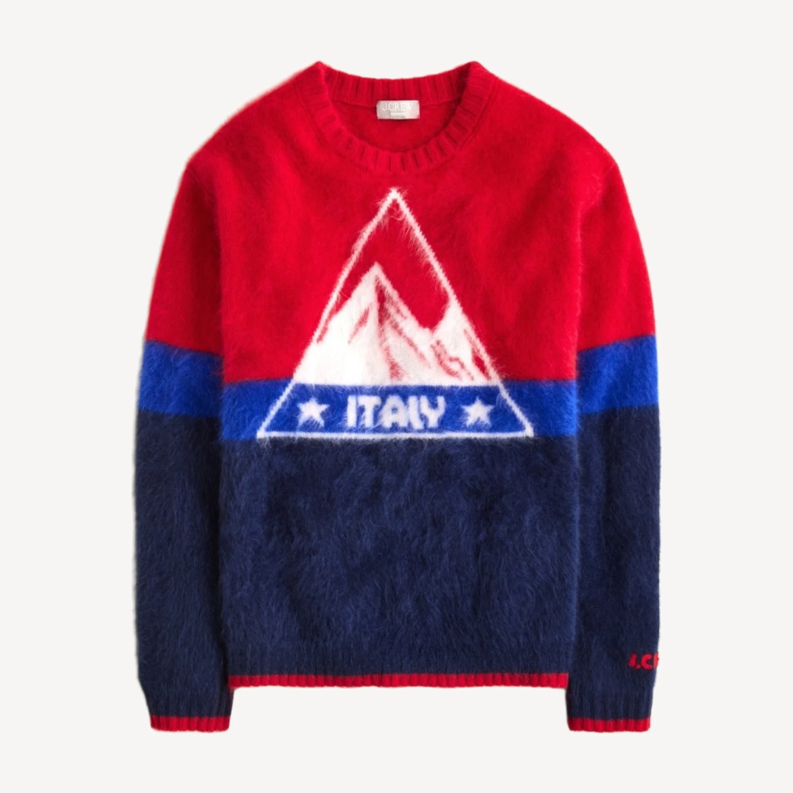 U.S. Ski & Snowboard by J.Crew graphic crewneck sweater in brushed cashmere