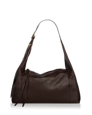 Aqua Large Leather Shoulder Bag - Exclusive