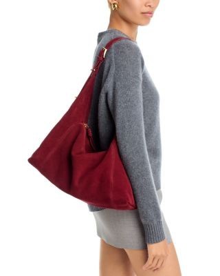 Aqua Large Suede Hobo Bag - Exclusive, photo 11