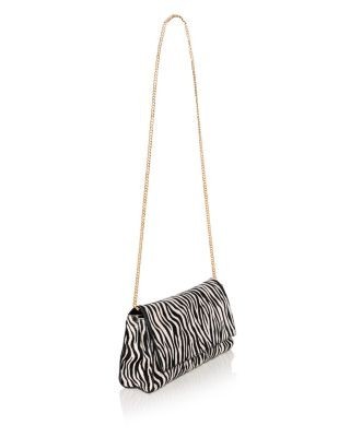Aqua Small Calf Hair Clutch - Exclusive, photo 4