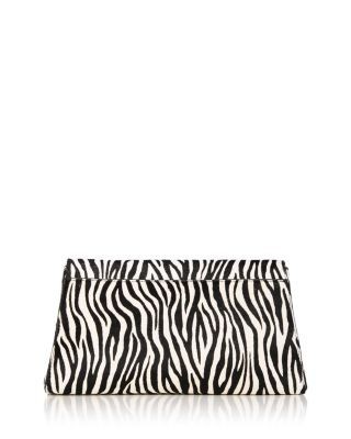 Aqua Small Calf Hair Clutch - Exclusive, photo 5