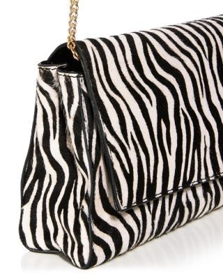 Aqua Small Calf Hair Clutch - Exclusive, photo 6