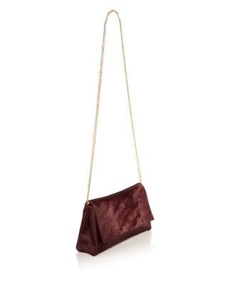 Aqua Small Calf Hair Clutch - Exclusive, photo 10
