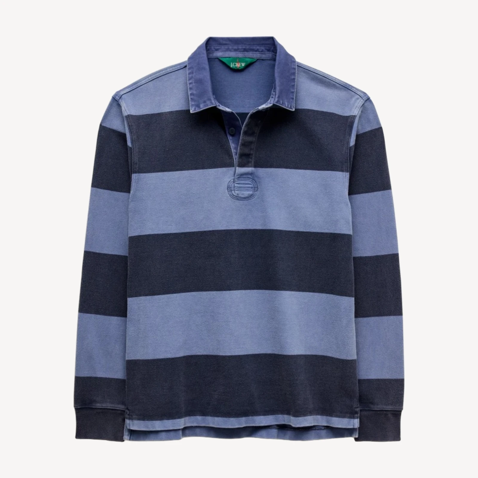 Overdyed rugby shirt in stripe