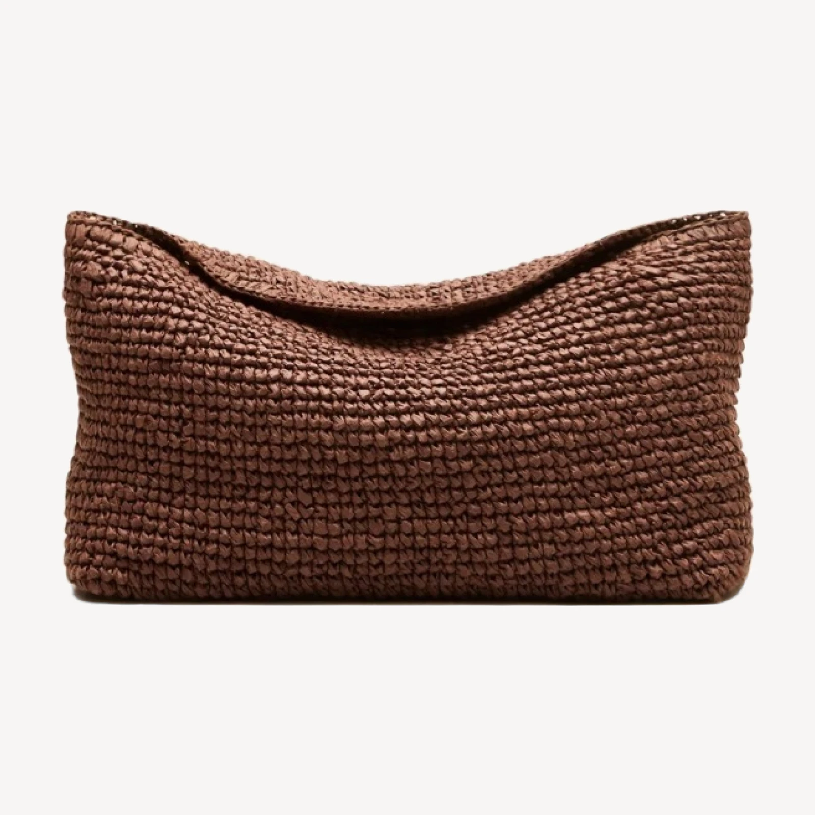 Berkeley small straw bag with beaded strap