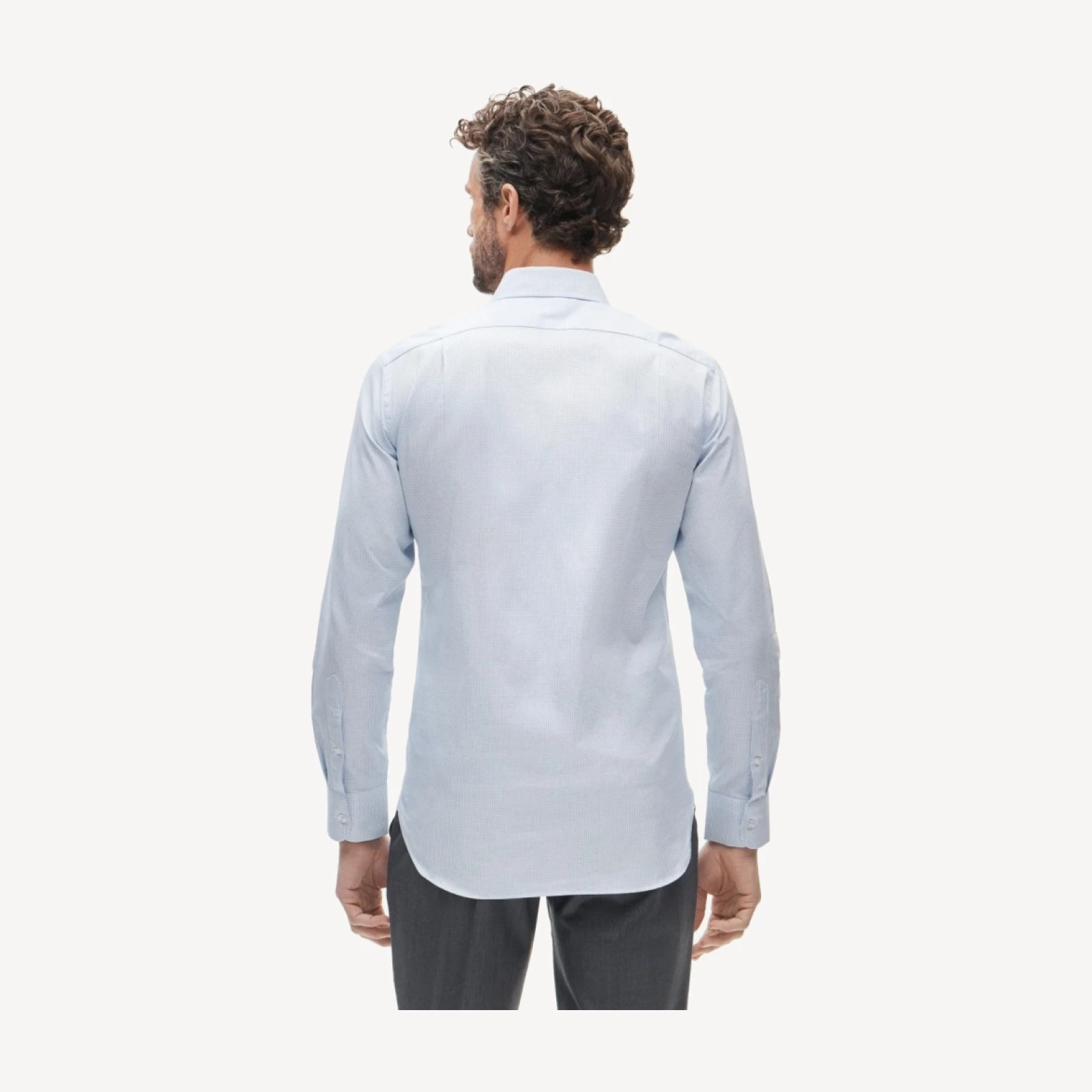 Slim-fit Ludlow Premium fine cotton dress shirt in dobby